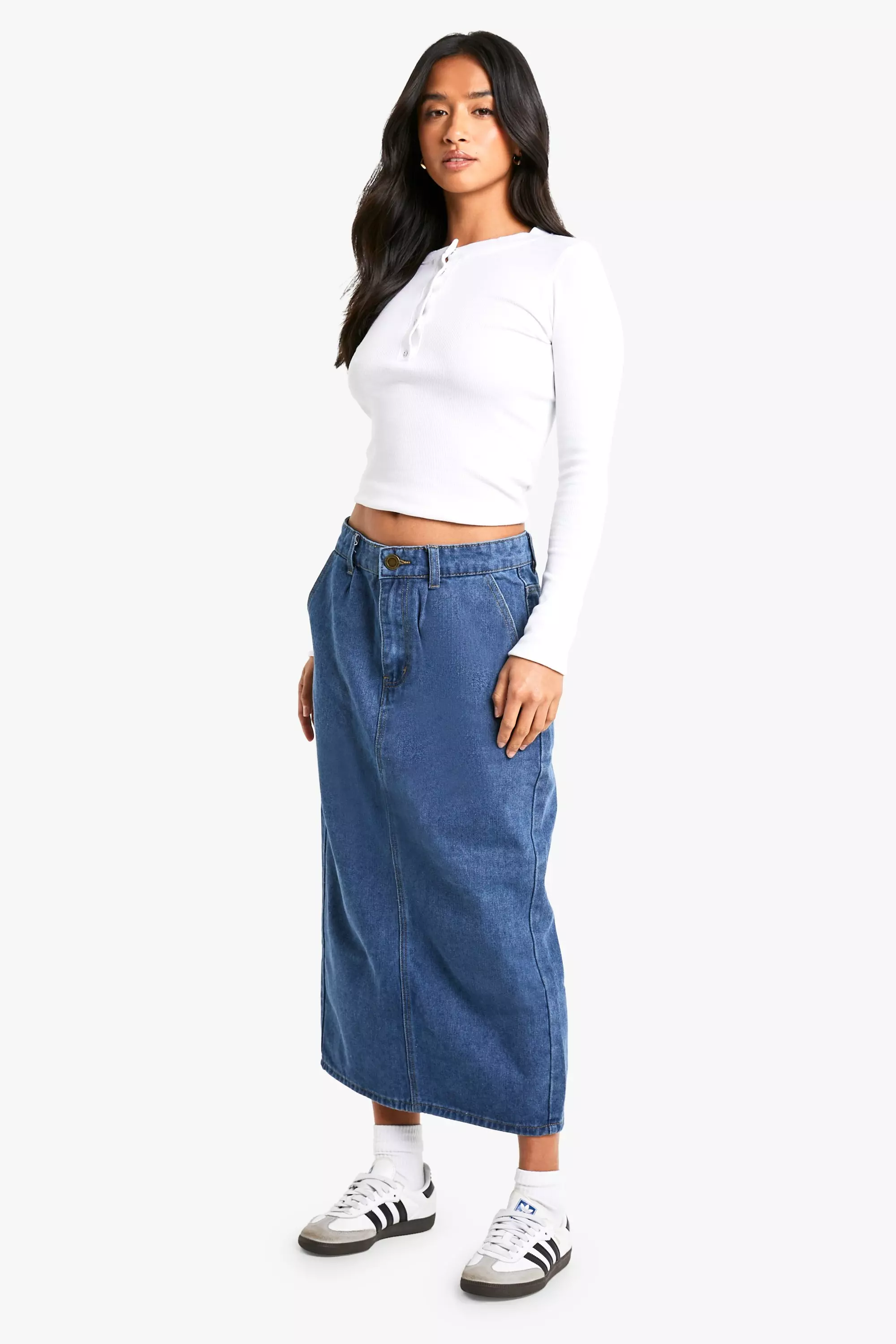 Denim pencil skirt petite hotsell